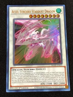 Yugioh Accel Synchro Stardust Dragon MAZE-EN019 1st ULTRA (NM) - Image 1