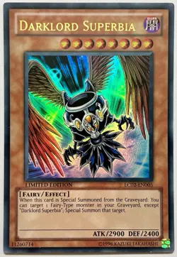 LC02-EN005 Darklord Superbia - Ultra Rare Ltd. Edition Near Mint YuGiOh Card - Image 1