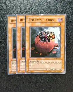 Yu-Gi-Oh - Red-Eyes B. Chick 3X - Full Playset - Image 1