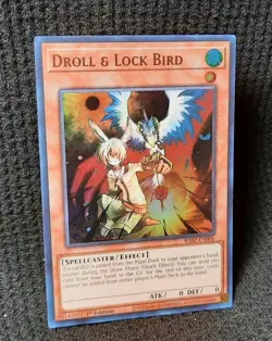 Droll & Lock Bird *SUPER RARE* RA02 - EN006 1st Edition NM Rarity II - Image 1