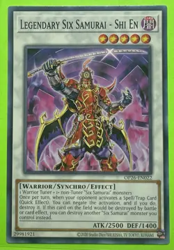 YuGiOh Legendary Six Samurai- Shi En Dragon OP26-EN022 (Common) (NM) - Image 1