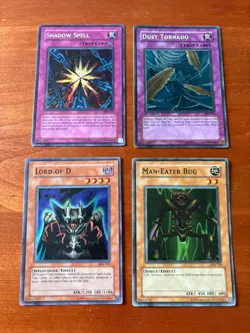 Yu-Gi-Oh TCG Lot of 4 Mixed Holographic Art Singles - Image 1