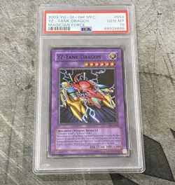 2003 Yu-Gi-Oh YZ Tank Dragon PSA Gem Mint 10 Magician Force MFC-054 #054 - Image 1
