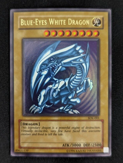 Yugioh! HP Blue-Eyes White Dragon - SDK-001 - Ultra Rare - Unlimited Edition LP - Image 1