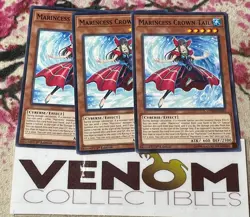 3x (M/NM) - Marincess Crown Tail - CHIM-EN003 - Common - 1st Edition YuGiOh - Image 1