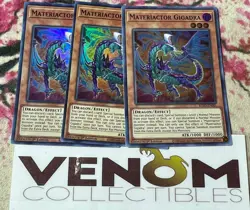3x (M/NM) - Materiactor Gigadra - BLVO-EN081 - Super Rare - 1st Edition YuGiOh - Image 1