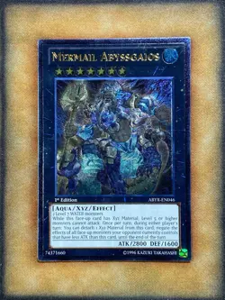 Yugioh Mermail Abyssgaios ABYR-EN046 Ultimate Rare 1st Ed NM - Image 1