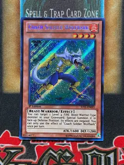 Yugioh Coach Soldier Wolfbark JOTL-EN093 Secret Rare 1st Ed NM - Image 1