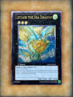 Yugioh Leviair The Sea Dragon GENF-EN043 Ultimate Rare 1st Ed NM - Image 1