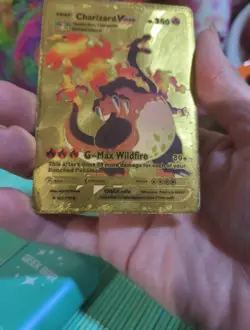 Charizard VMax HP350 Gold Foil Fan Art Card - Image 2
