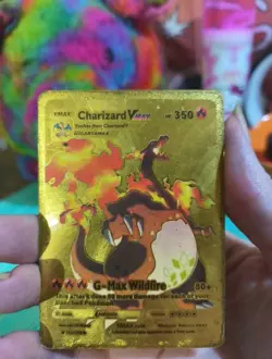 Charizard VMax HP350 Gold Foil Fan Art Card - Image 4