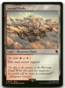 Sacred Peaks 418 MTG Commander: FINAL FANTASY C NM - Image 1