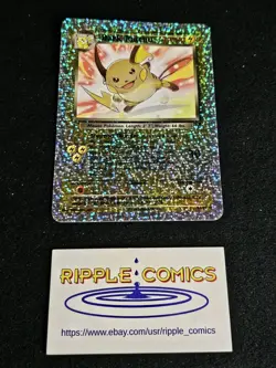 Pokemon Dark Raichu Box Topper S3/S4 Jumbo Card Reverse Holo - Image 1
