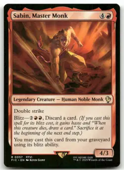 Sabin, Master Monk 57 MTG Commander: FINAL FANTASY R NM - Image 1