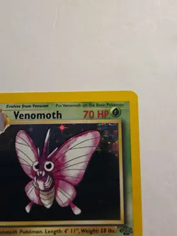 Pokemon TCG Venomoth Holo Unlimited Rare Card 13/64 Jungle Base Set + Stage - Image 4