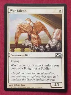 Magic The Gathering 2013 CORE SET M13 WAR FALCON white card MTG - Image 1