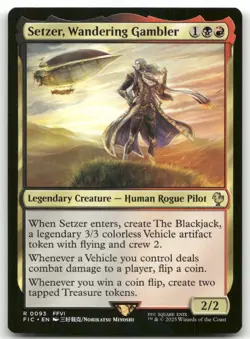 Setzer, Wandering Gambler 93 MTG Commander: FINAL FANTASY R NM - Image 1
