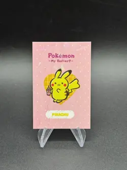 Pokemon Besties Pikachu Cracked Ice Holo Electric Card Database Peru Us Seller - Image 1