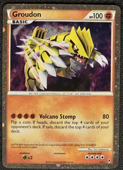 Groudon SL4 Call of Legends Shiny Holo Rare Pokemon Card 2011 MP (Pics) - Image 1