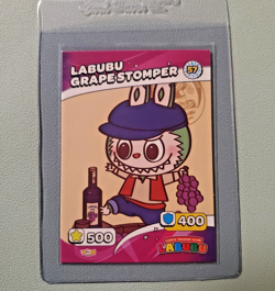 Labubu Grape Stomper #57 - Labubu Trading Card Game -Woow Stickers - Labubu Card - Image 1