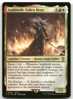 Sephiroth, Fallen Hero 92 MTG Commander: FINAL FANTASY R NM - Image 1