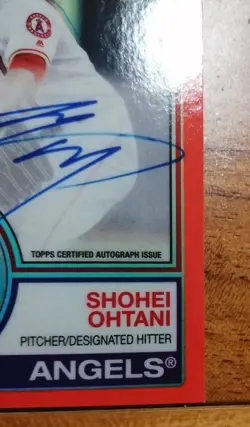 Otani Shohei Print Sign Card Reprint Topps Chrome Psa9 Included 1 Piece - Image 5