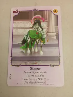 Bella Sara Bella's Ball Skipper 36/55 Dance Partner Wife Flora Horse Card - Image 1