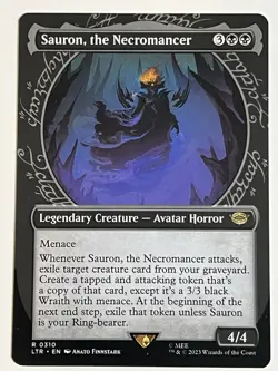 Sauron, the Necromancer | Showcase | NM | MTG | 0310 | LTR - Universes Beyond - Image 1
