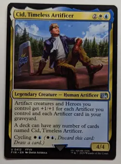 CID, TIMELESS ARTIFICER #412 FFVII - Final Fantasy MTG Magic: the Gathering - Image 1