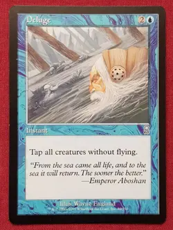 Magic The Gathering ODYSSEY DELUGE blue card MTG - Image 1