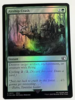 Airship Crash | FOIL | NM | MTG | 0171 | FIN - Final Fantasy Magic the Gathering - Image 1