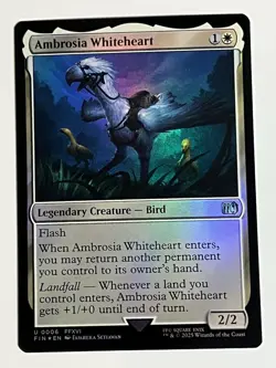 Ambrosia Whiteheart | FOIL | NM | MTG | 0006 | FIN - Final Fantasy - Image 1