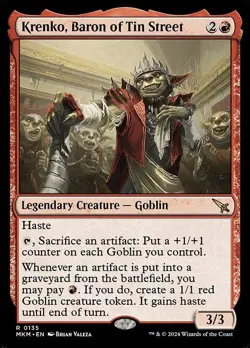 Krenko, Baron of Tin Street - Murders at Karlov Manor - MTG - LP - Magic - 135 - Image 1