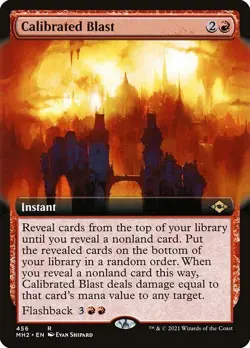 Calibrated Blast (Extended Art) - Modern Horizons 2 - MTG - LP - Magic - 456 - Image 1