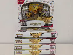 Pokemon 151 Zapdos Ex box (5 BOXES) NEW SEALED SHIPS SAME DAY - Image 1