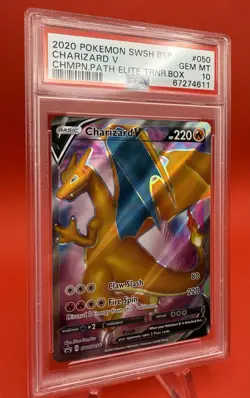 Charizard V 2020 Pokemon SWSH Champion’s Path BSP #050 PSA 10 SWSH050 - Image 3