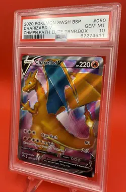 Charizard V 2020 Pokemon SWSH Champion’s Path BSP #050 PSA 10 SWSH050 - Image 4