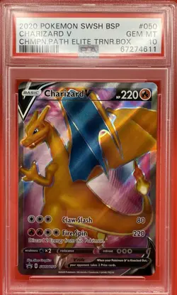 Charizard V 2020 Pokemon SWSH Champion’s Path BSP #050 PSA 10 SWSH050 - Image 5