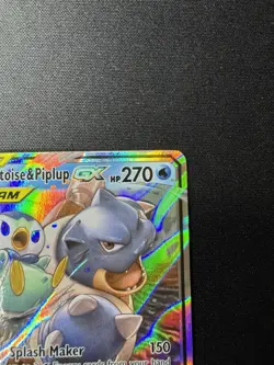 2019 Pokemon Sun & Moon Blastoise Piplup GX Cosmic Eclipse 38/236 NM - Image 5