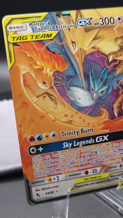 Moltres & Zapdos & Articuno GX 44/68 Hidden Fates Tag Team Pokemon TCG NM - Image 2