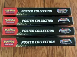 X4 Pokemon Prismatic Evolutions Poster Collection Box Lot Of 4 Sealed 12 Packs - Image 3