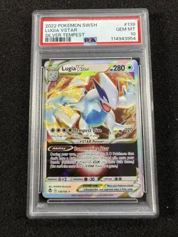 LUGIA VSTAR 2022 POKEMON SWORD & SHIELD SILVER TEMPEST #139 PSA 10 - Image 2