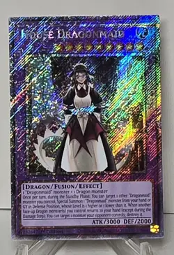 House Dragonmaid RA03-EN037 Quarter Century Secret Rare 1st Edition Yugioh NM/M - Image 1