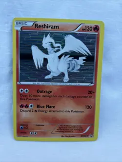 Reshiram BW004 LP/NM Black Star Promo Holo Pokemon TCG Card and & white BW04 BW4 - Image 1