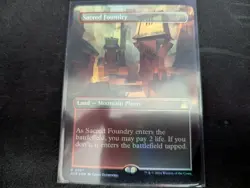 MTG Magic the Gathering FOIL Sacred Foundry Borderless RVR! - Image 1