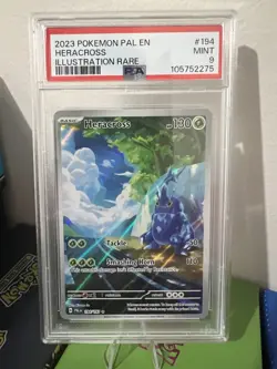 Heracross Paldea Evolved Illustration Rare Pokemon TCG Card 194/193 - Image 1
