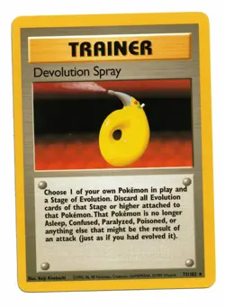 Pokemon Card: Devolution Spray 72/102 Base Set Trainer Rare! NM - Image 1