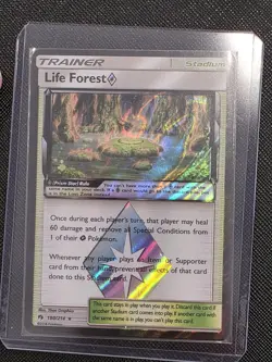Life Forest Rare Prism Holo 2018 Lost Thunder Pokemon TCG Card 180/214 - Image 1