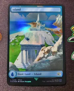 EXACT CARD PICTURED Island Full Art FFVIII FIN 0299 MTG Final Fantasy Eng Foil - Image 1