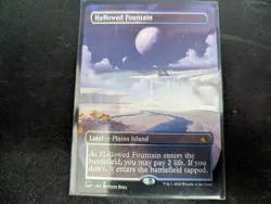 MTG Magic the Gathering Hallowed Fountain Borderless UNF! - Image 1